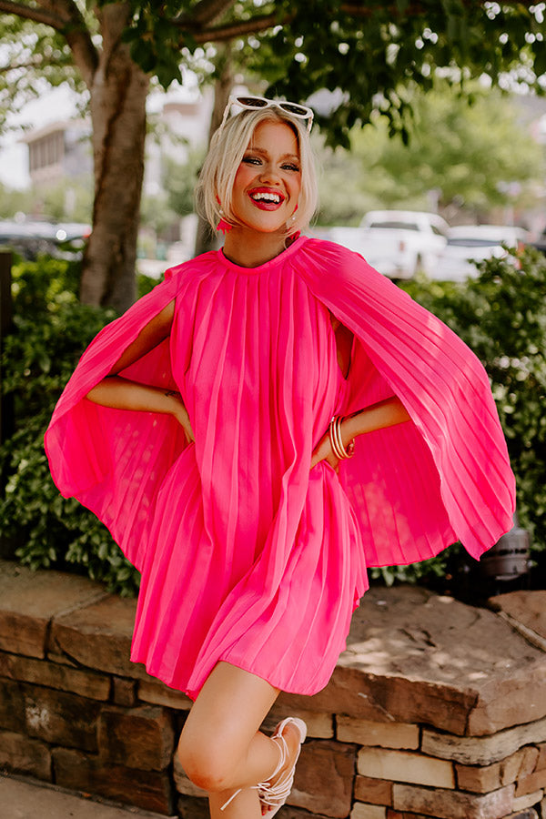 Ultimate Hot Pink Runway Revelry Shift Dress