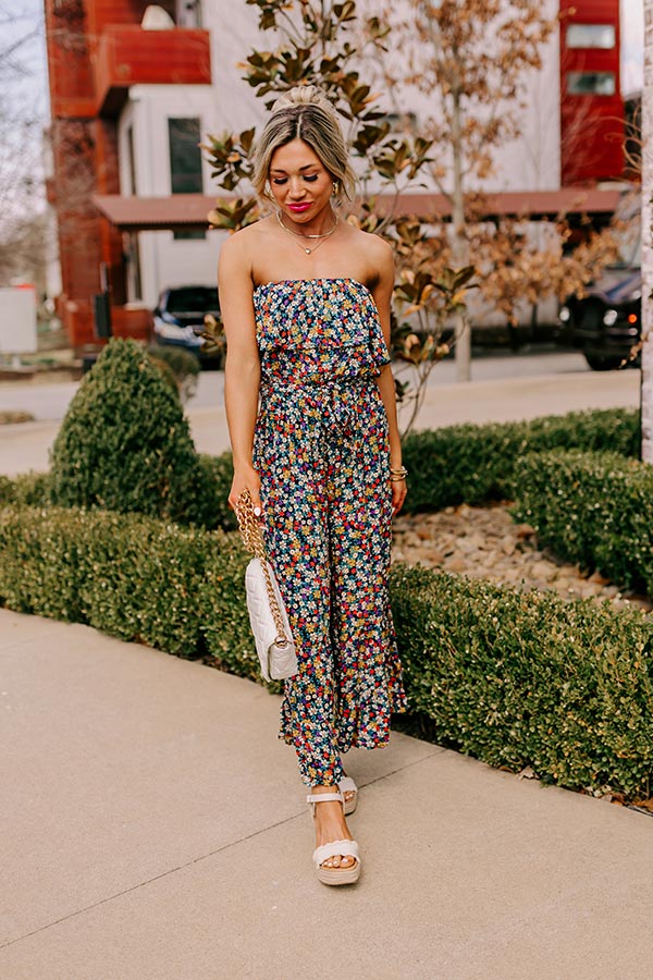 Premium Resort Radiance Floral Jumpsuit - Ultimate Summer Style