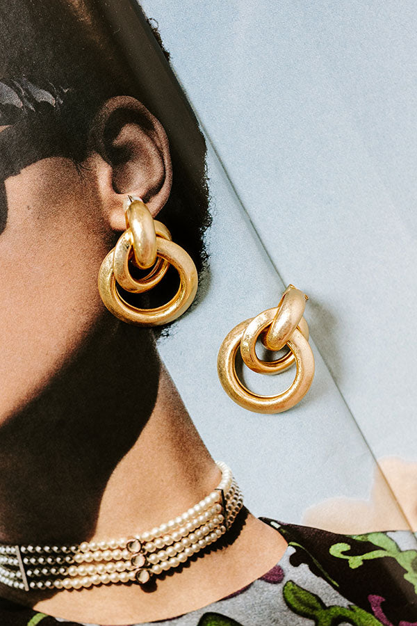 Ultimate Fashion Week Hoop Earrings - Premium Gold Finish