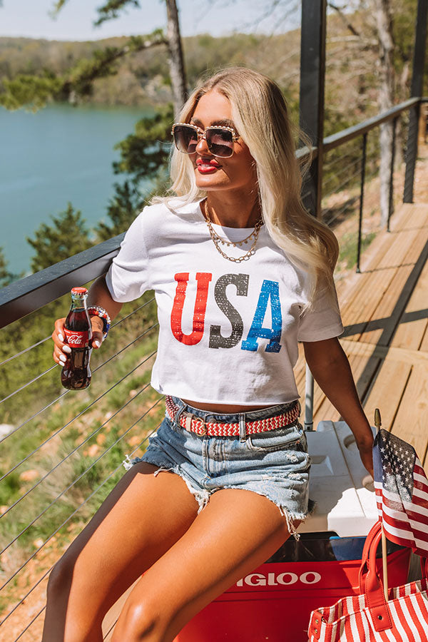 Premium USA Crop Top - Ultimate Summer Style