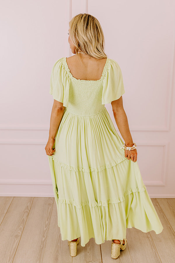 Ultimate Summer Swoon Ruffle Midi Dress