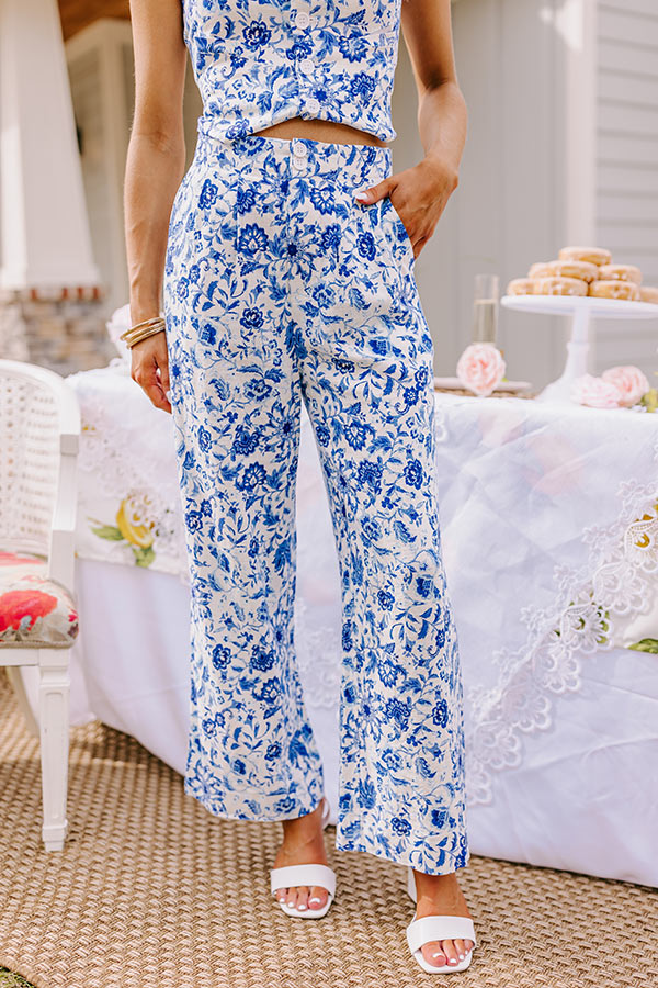 Ultimate Summer Soiree High Waist Linen-Blend Pants