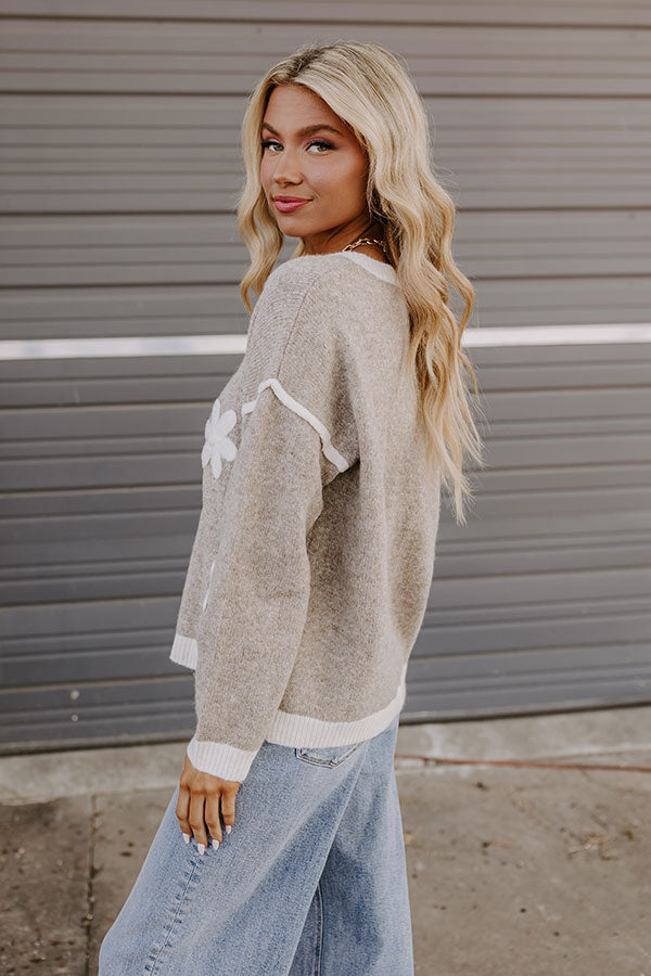 Premium Bloom Knit Sweater - Ultimate Cozy Style