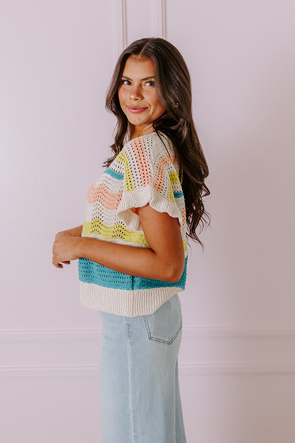 Ultimate Stay In The Journey Knit Top - Colorful & Stylish