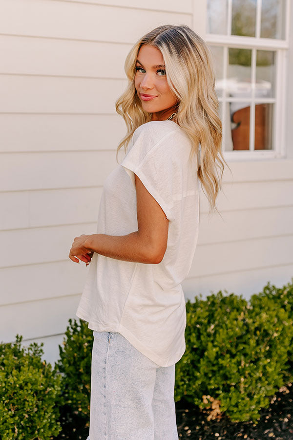 Premium Linen-Blend Shift Top - Ultimate Summer Essential in Ivory