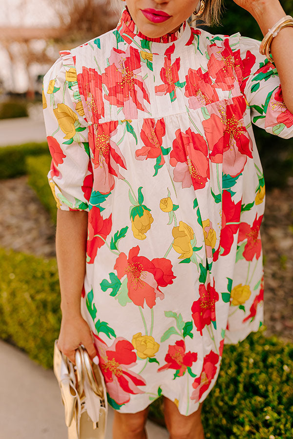 Premium Botanic Bloom Shift Dress - Ultimate Summer Style