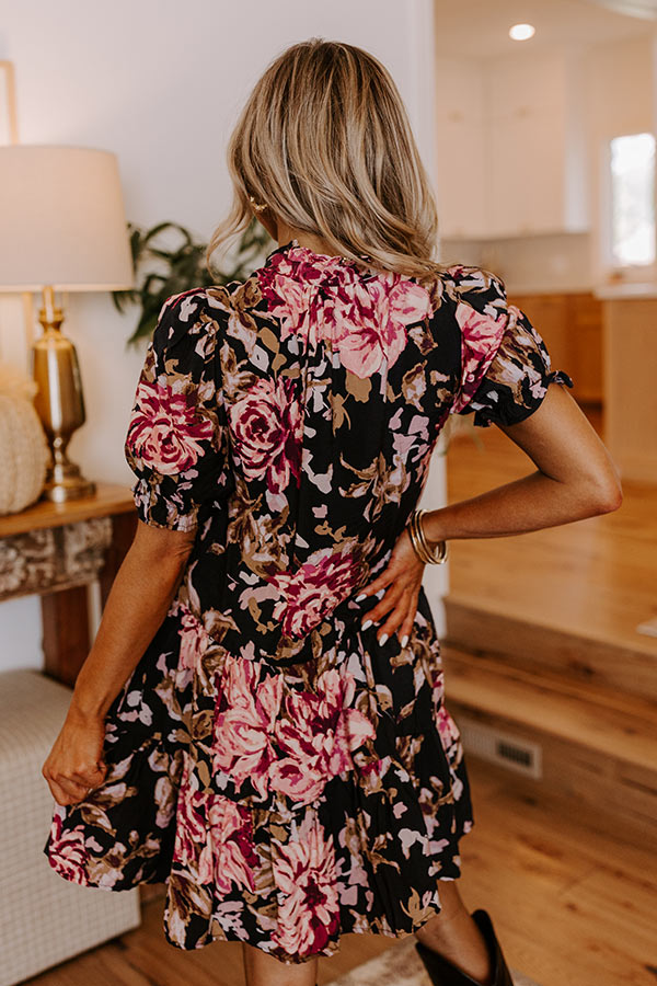 Ultimate Rose Garden Romance Button Down Mini Dress