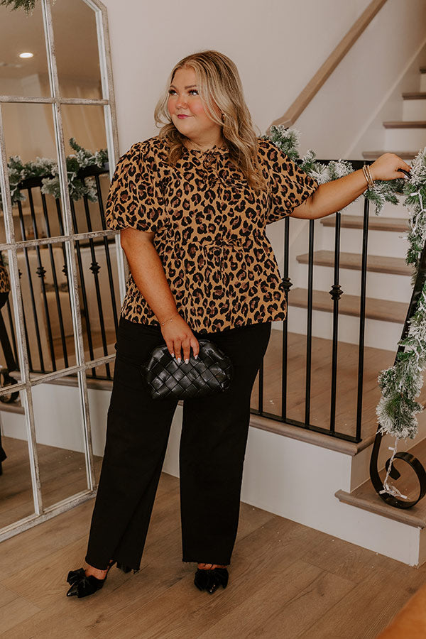 Ultimate Leopard Love Shift Top - Curves Edition