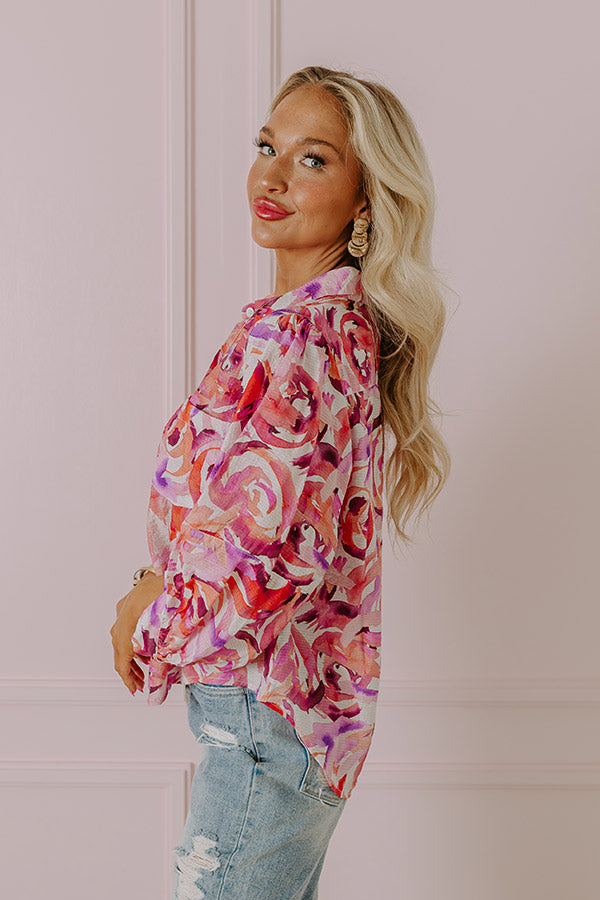 Premium Lovely Soul Button-Up Top