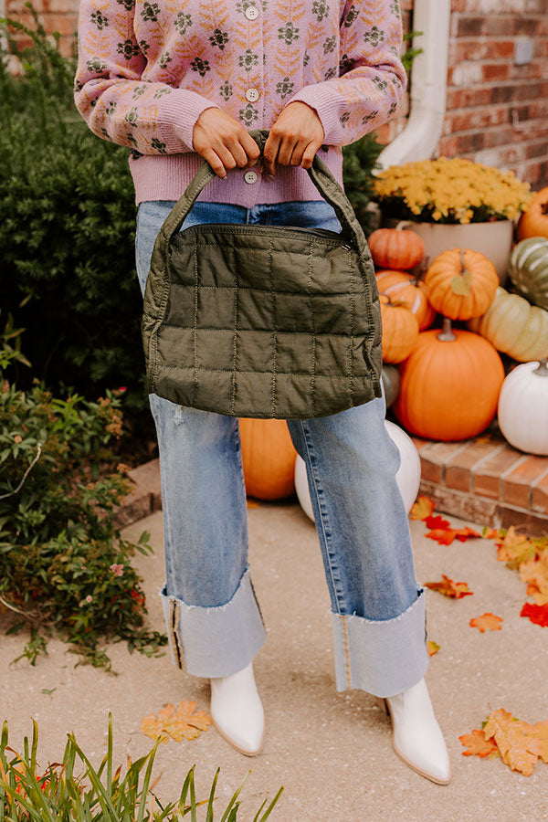 Premium Quilted Olive Handbag - Ultimate Style Upgrade