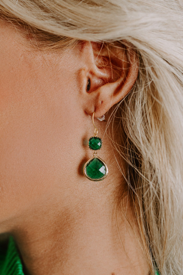 Premium Marvelous Night Emerald Earrings