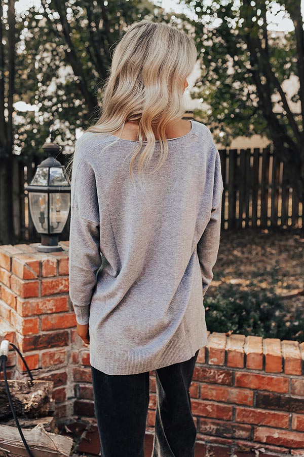 Premium Fall Latte Shift Sweater - Ultimate Comfort in Grey