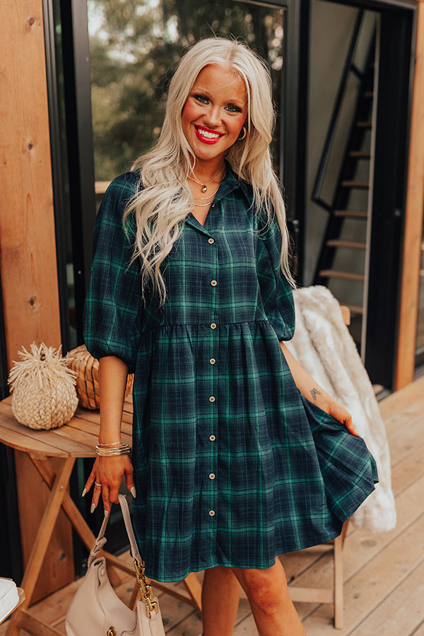 Chic & Timeless Plaid Mini Dress - Premium Style