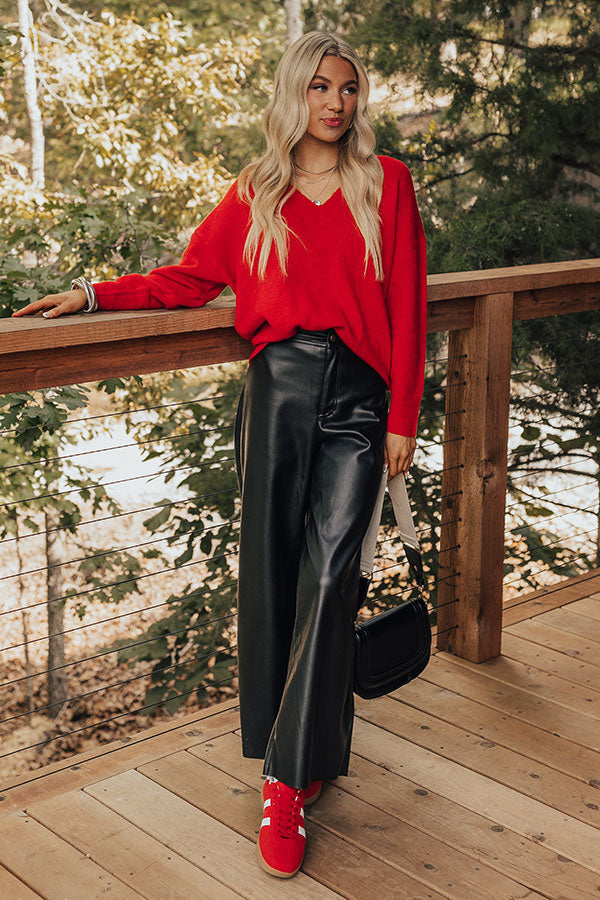 Ultimate Cozy Coy Smile Knit Sweater Top