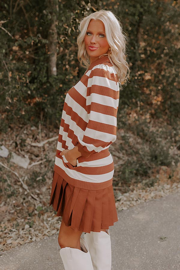 Ultimate Country Club Moment Stripe Mini Dress