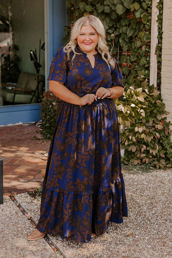 Ultimate Elegance Floral Maxi Dress for Curves