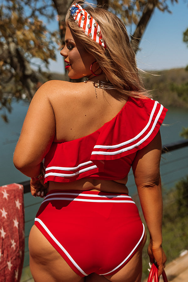 Premium Lake Life Midrise Bikini Bottom - Curves Collection