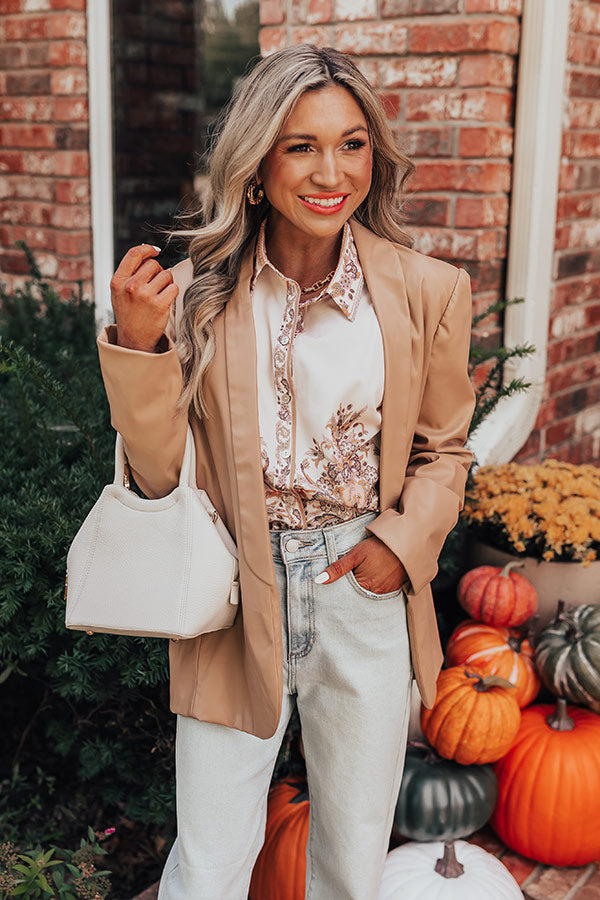 Ultimate Faux Leather Blazer - Over The Edge