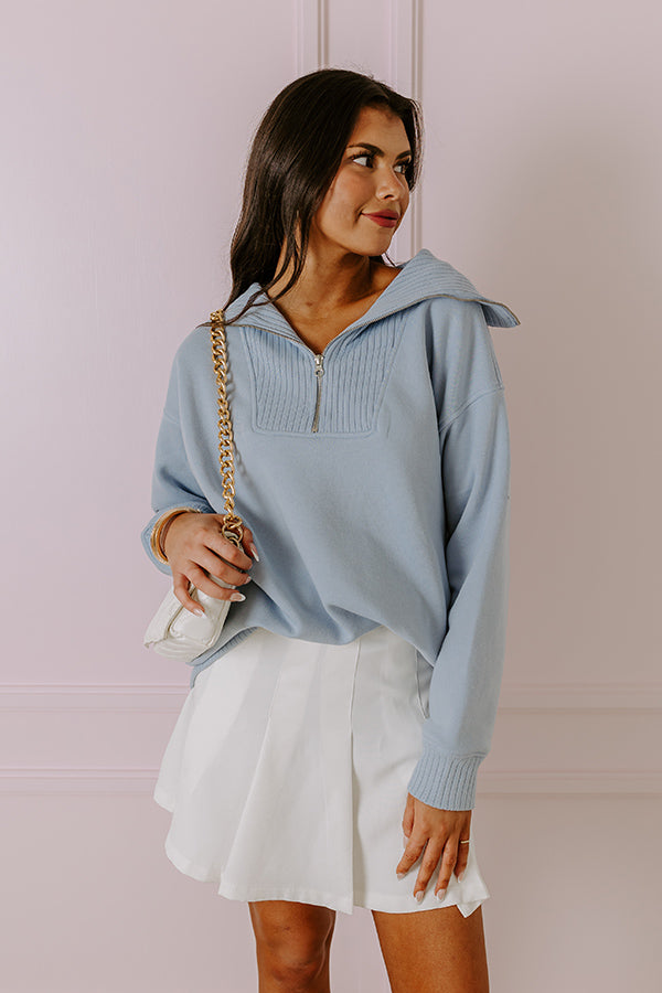 Premium Sky Blue Fresh Breeze Sweatshirt