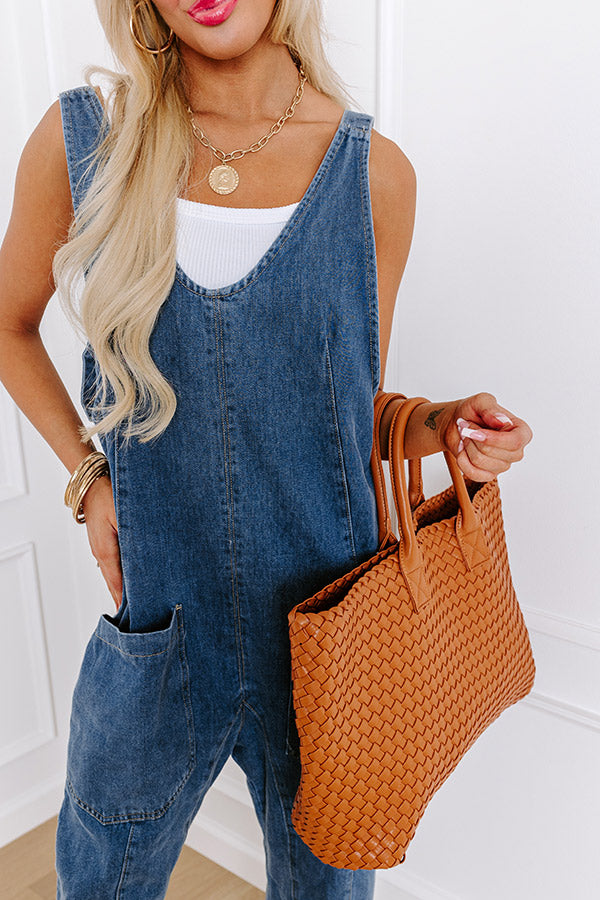 Ultimate Latte Break Denim Jumpsuit