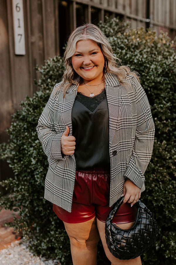 Ultimate Dare To Dream Houndstooth Blazer for Curves