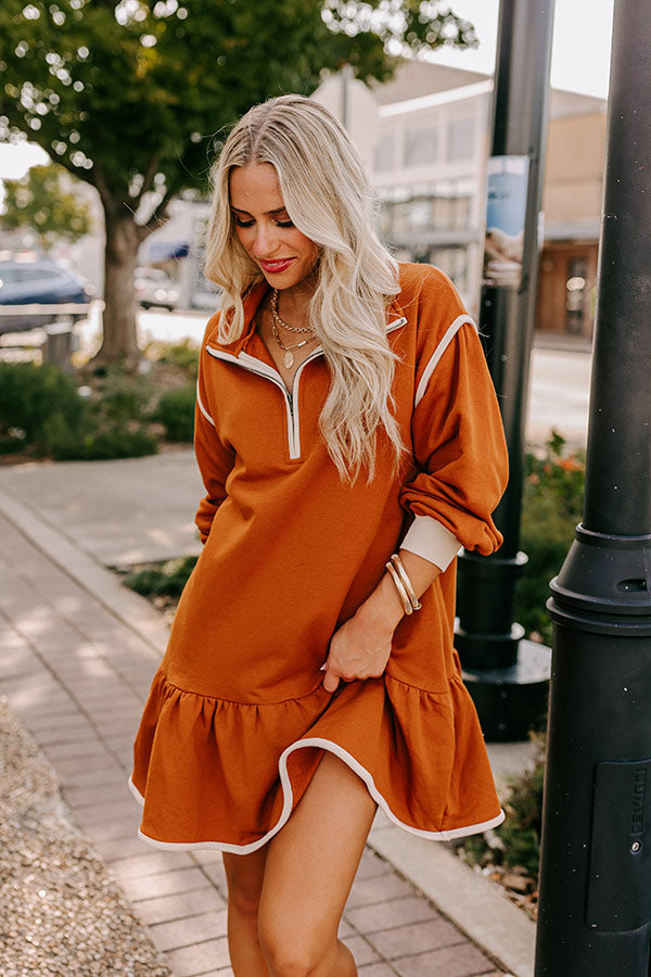 Autumn Elegance: Premium Mini Dress