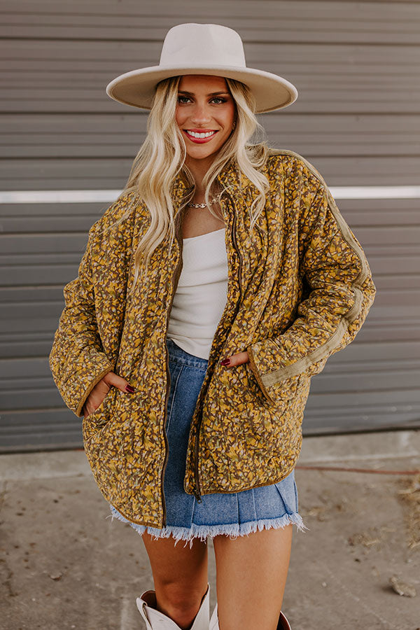 Premium Cabin Cutie Corduroy Jacket - Primrose Yellow