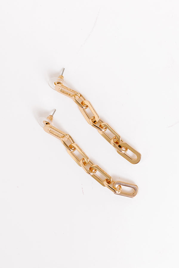 Premium Link Drop Earrings - Stay Connected in Style