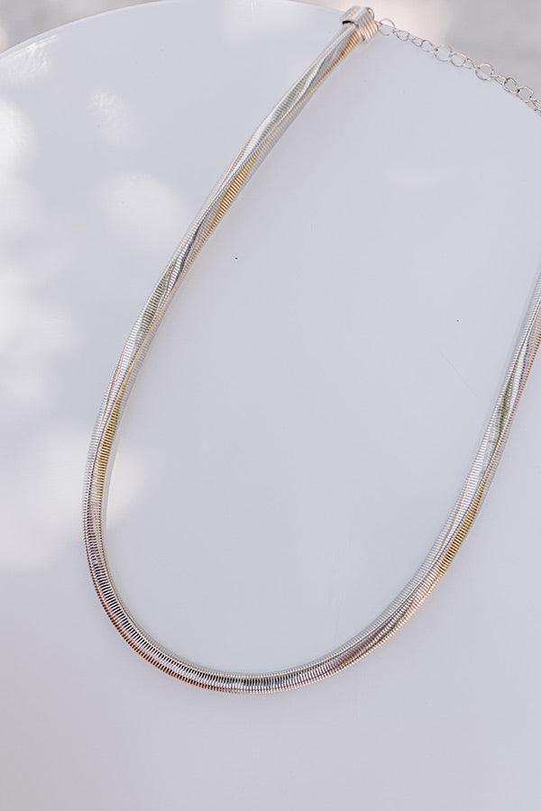 Premium Silver Chic Necklace - Vintage Spring Design