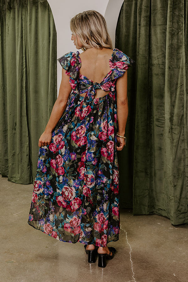 Ultimate Moonlit Garden Floral Maxi Dress