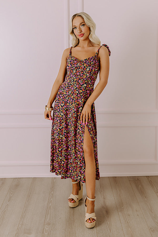 Ultimate Sunshine Floral Midi Dress