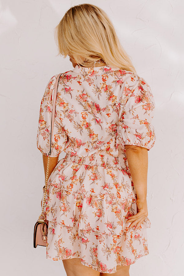 Ultimate Romance Floral Mini Dress - Curves & Elegance