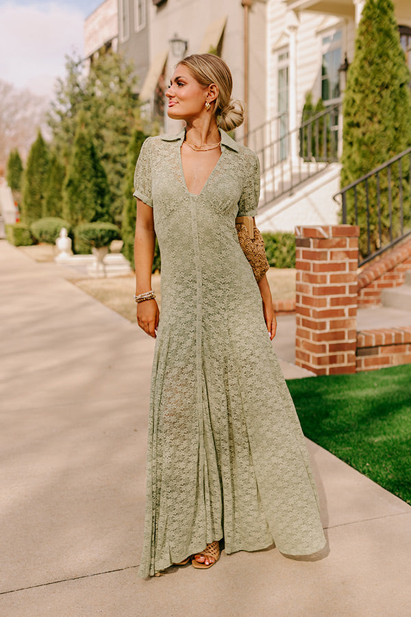 Premium Elegance Lace Maxi Dress