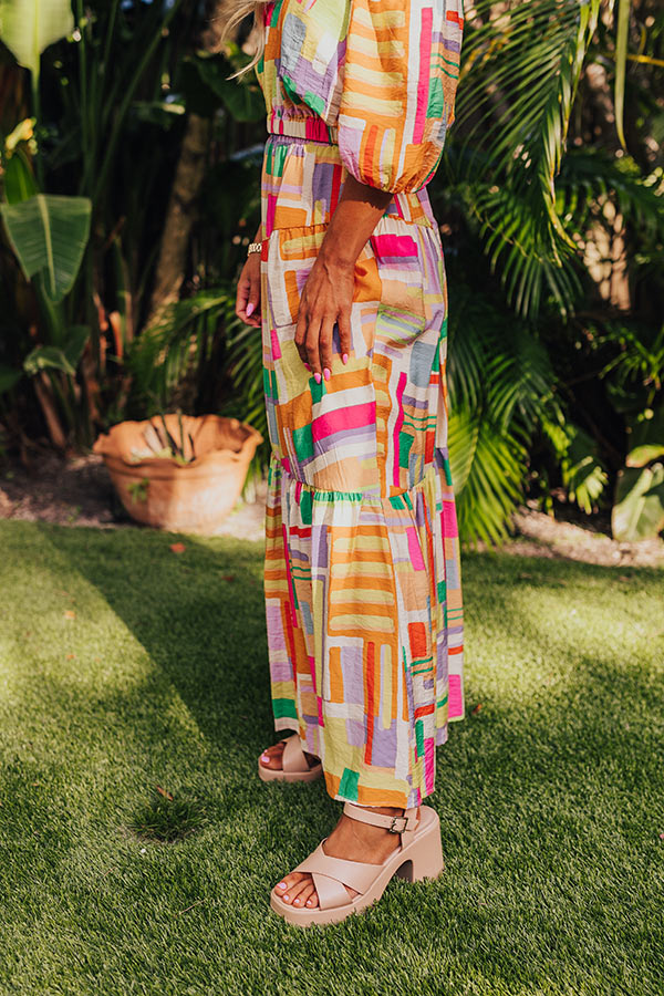 Ultimate Sandy Shore Maxi Skirt - Vibrant & Flowy