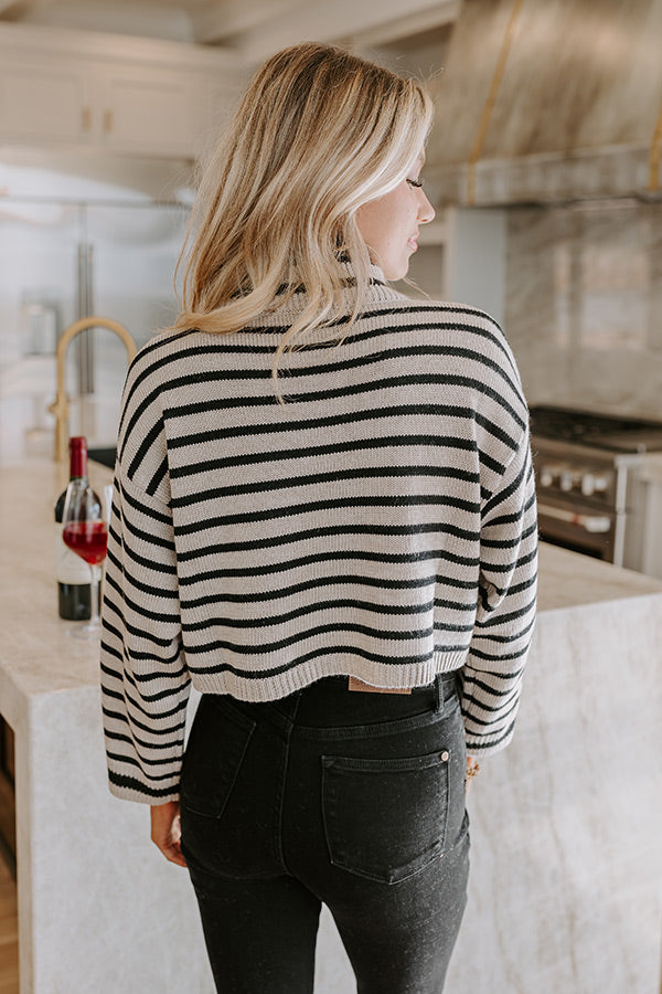 Premium Ski Lodge Stripe Knit Sweater