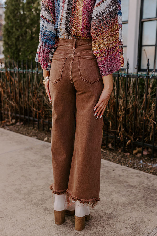 Premium Utopia High Waist Straight Leg Jean in Chocolate - Ultimate Style & Comfort