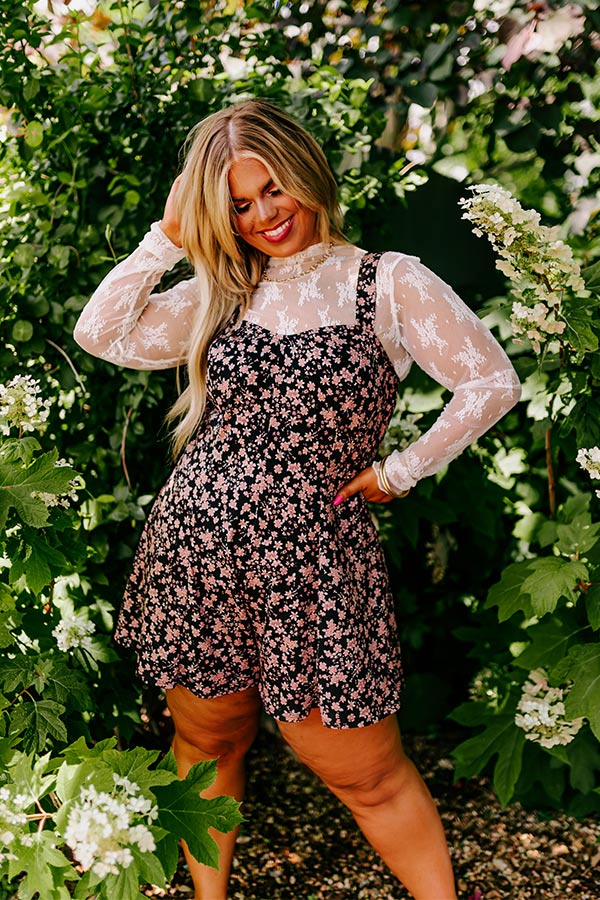 Ultimate Sweetest Rush Floral Romper for Curves