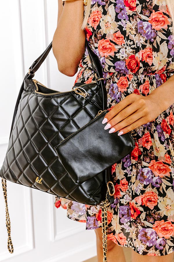 Premium Black Quilted Faux Leather Tote - Ultimate Style & Function