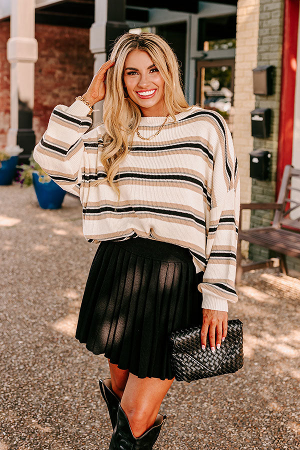 Ultimate Cappuccino Cutie Knit Sweater - Cozy & Chic