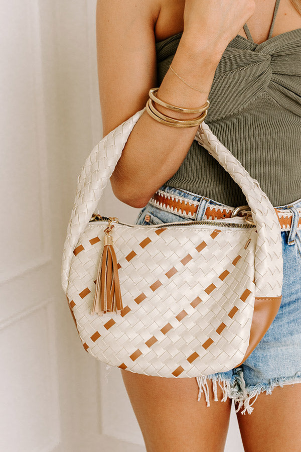 Ultimate Vacay Escape Woven Leather Tote