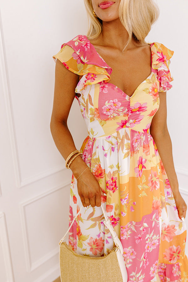 Ultimate Floral Elegance Midi Dress