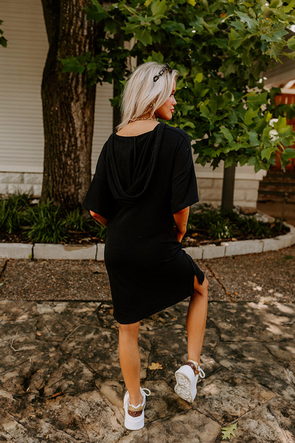 Ultimate Calm & Centered Shift Dress - Premium Black