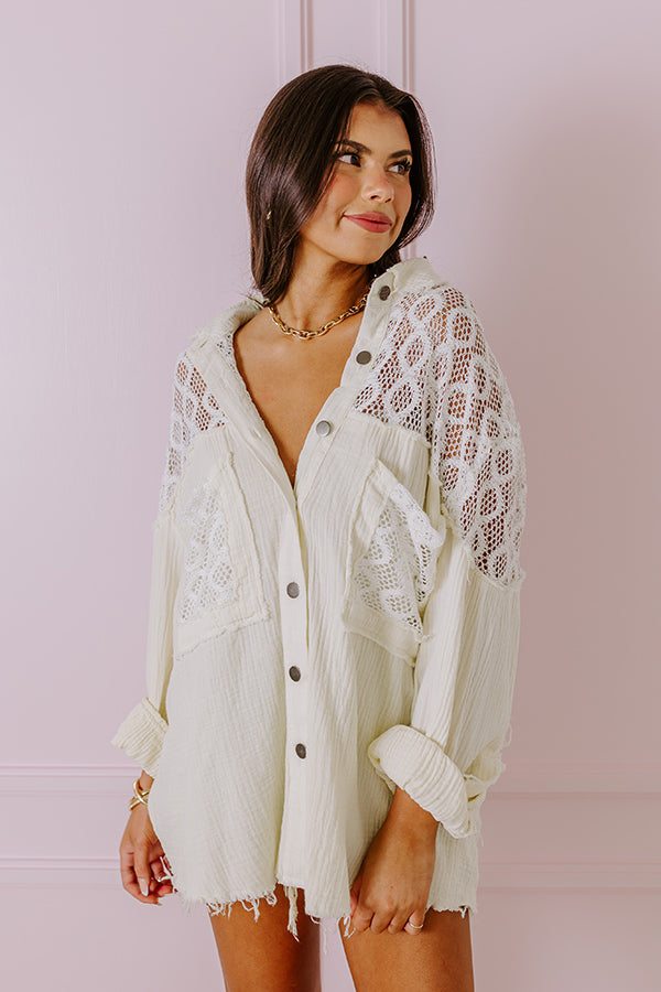 Premium Free-Spirited Knit Button-Up Shirt