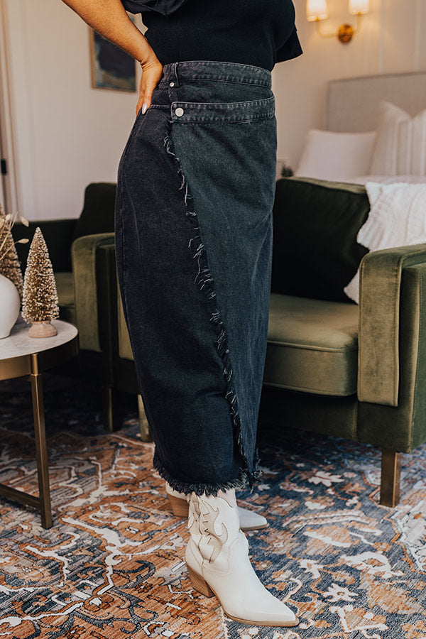 Premium Ashley Denim Wrap Skirt - Ultimate Style Upgrade