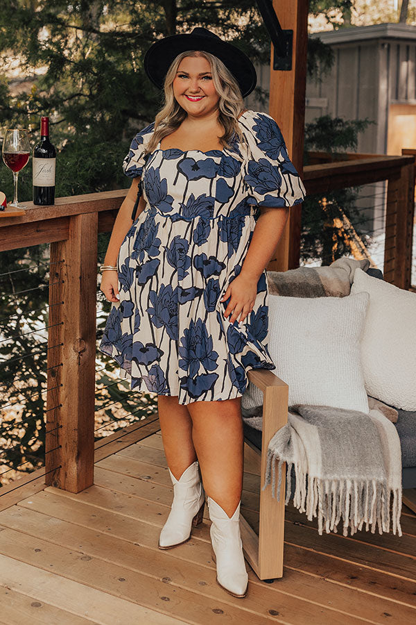 Ultimate Floral Mini Dress - Garden Dreams Curves