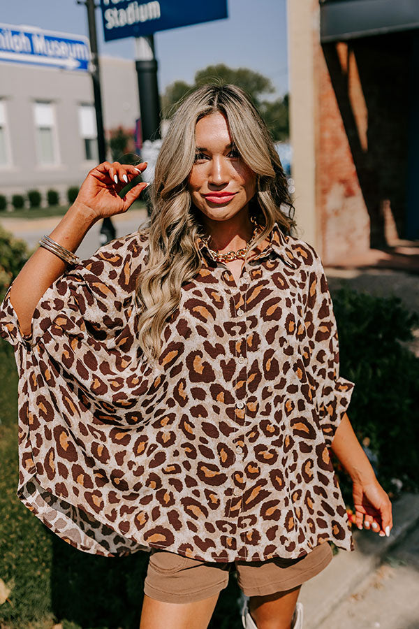 Premium Leopard Print Oversized Shirt - Ultimate Style Upgrade