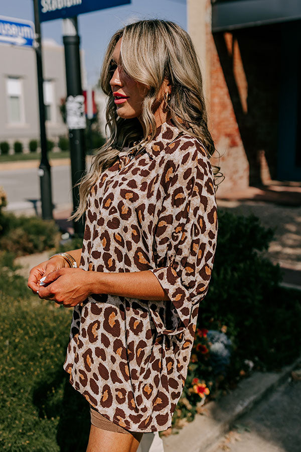 Premium Leopard Print Oversized Shirt - Ultimate Style Upgrade