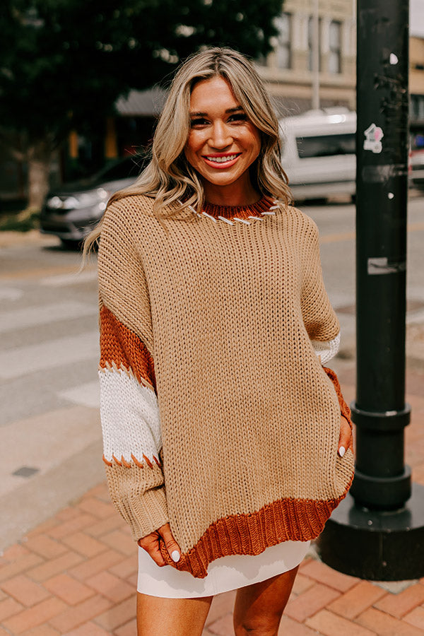 Premium Brown Sugar Knit Sweater - Ultimate Comfort & Style