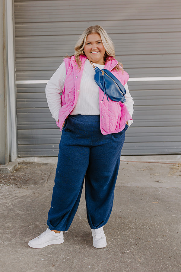 Premium Aspen Quilted Vest with Scalloped Hem