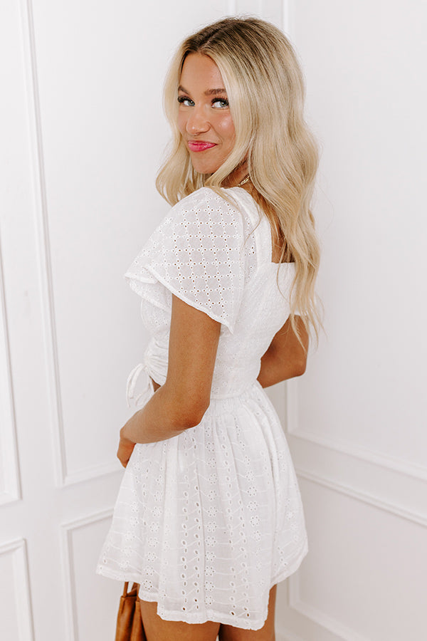 Premium White Eyelet Crop Top - Ultimate Summer Style